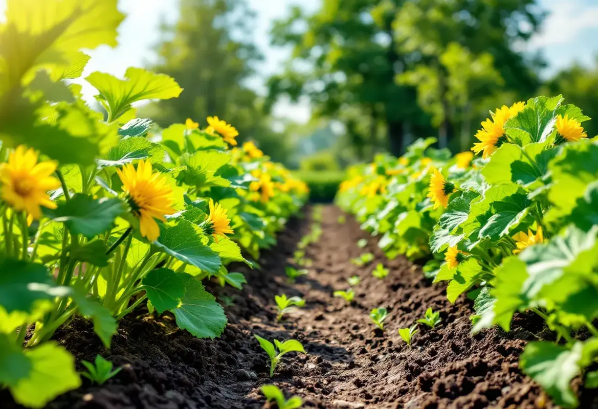 Plantation Des Courgettes En Pleine Terre